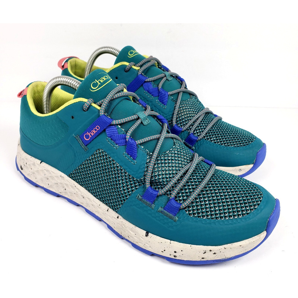 Chaco Canyonland Womens Size 10 Green Blue Hiking Sneaker Shoes JCH109546
